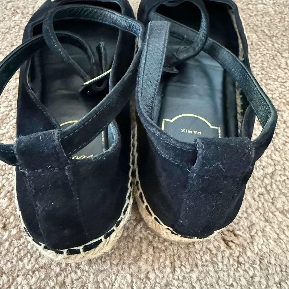 Roger Vivier Women's Suede Ankle Strap Espadrille